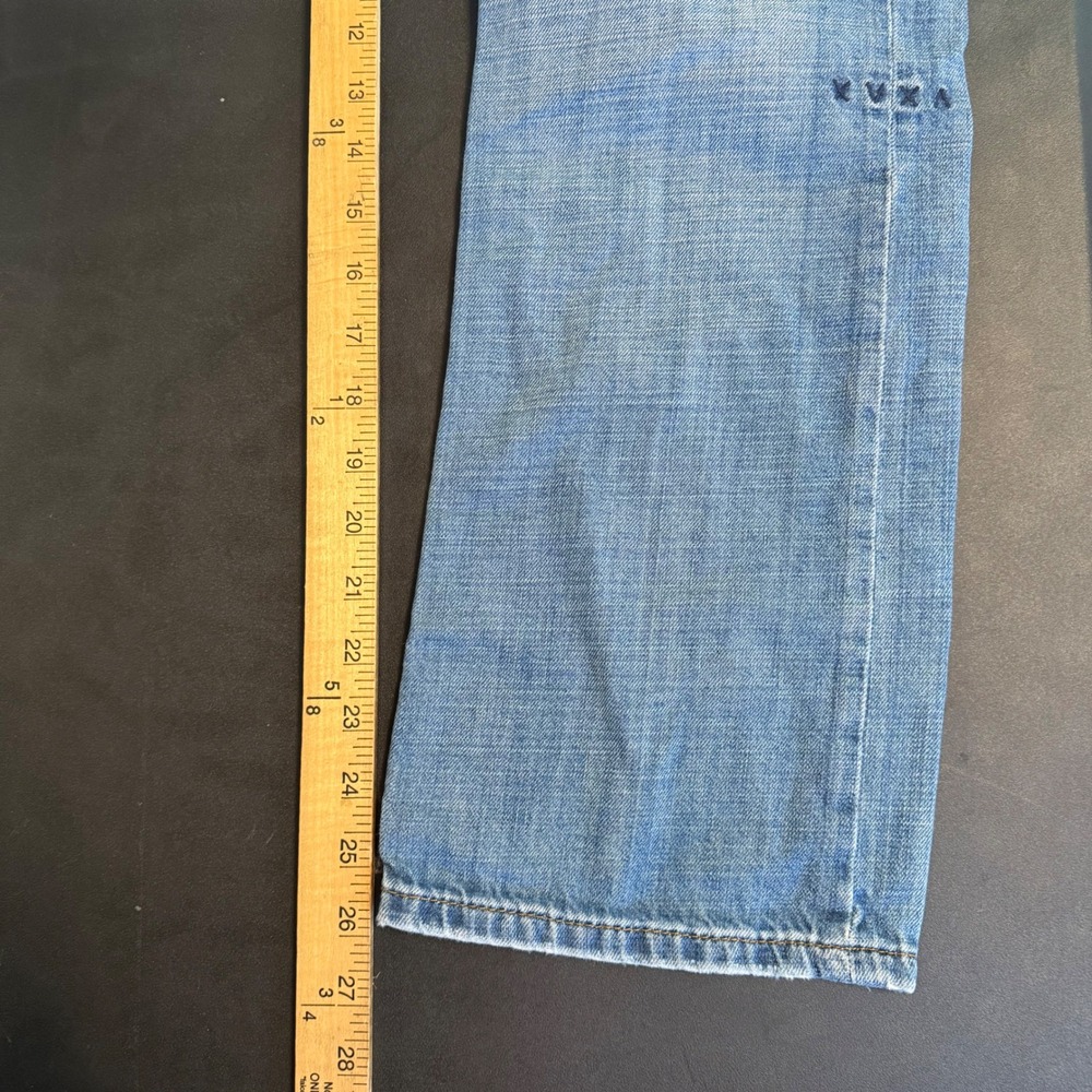 RVCA Artist Network Program Jeans Mens 28 Light Blue Excellent Straight Leg ANP - Picture 5 of 13